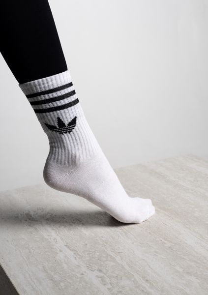 Спортивні шкарпетки Adidas, високі, білі (12 пар в упаковці) АРТ 303 фото