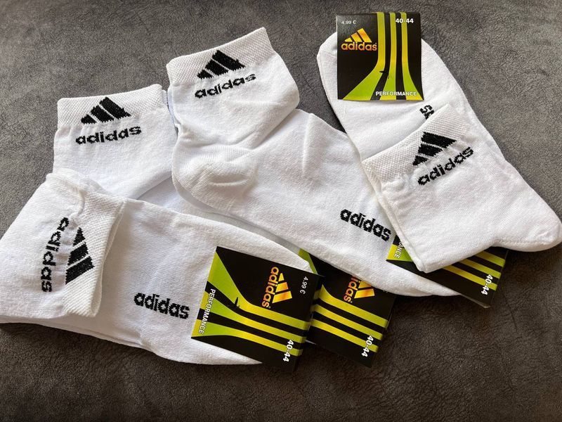 Білі  шкарпетки Adidas (12 пар в упаковці)  АРТ 105к фото