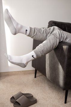 Спортивні шкарпетки Nike з сірою махровою стопою (12 пар в упаковці) АРТ 302пм-1 фото