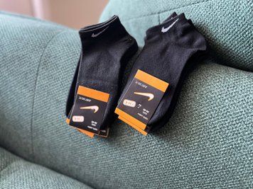Короткі чорні шкарпетки Nike (12 пар в упаковці) 22чч фото